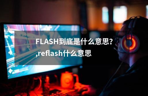 FLASH到底是什么意思？,reflash什么意思-第1张-游戏相关-泓泰