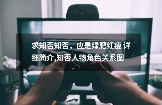 求知否知否，应是绿肥红瘦 详细简介,知否人物角色关系图-第1张-游戏相关-泓泰