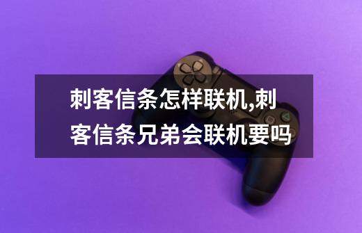 刺客信条怎样联机,刺客信条兄弟会联机要吗-第1张-游戏相关-泓泰