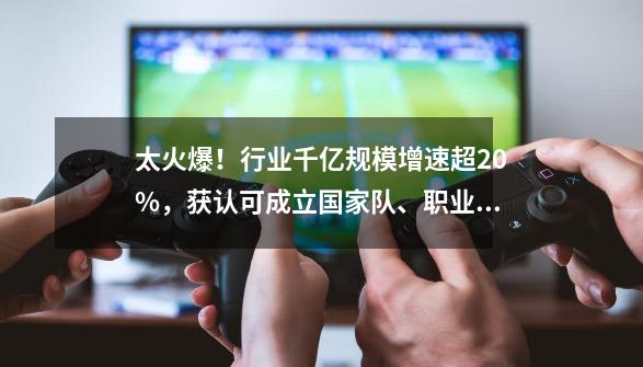 太火爆！行业千亿规模增速超20%，获认可成立国家队、职业联赛，A股公司跑步入场-第1张-游戏相关-泓泰