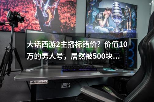 大话西游2主播标错价？价值10万的男人号，居然被500块捡漏-第1张-游戏相关-泓泰