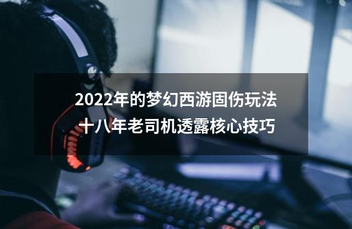 2022年的梦幻西游固伤玩法 十八年老司机透露核心技巧-第1张-游戏相关-泓泰