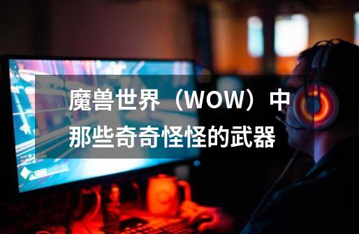 魔兽世界（WOW）中那些奇奇怪怪的武器-第1张-游戏相关-泓泰